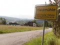 Dlouhým sjezdem jsem se dostal přes Ludwigsreuth na Haidmühle a potom na přechod do Čech v Novém Údolí